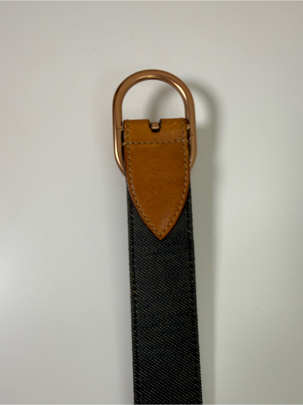 Gucci Vintage GG Monogram Canvas Belt Brown Leather Trim Gold Tone Buckle - Picture 9 of 16